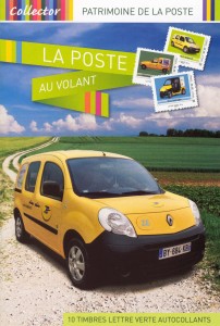 Collection de timbres "La Poste au Volant"